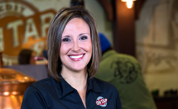 Tina Wickes in golden branch