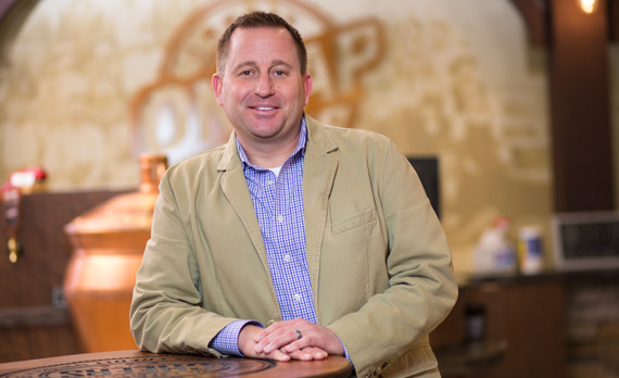 Bryan Thomas in the On Tap Credit Union Golden Branch