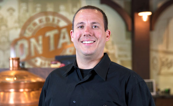 Chris Bokovitz in golden branch